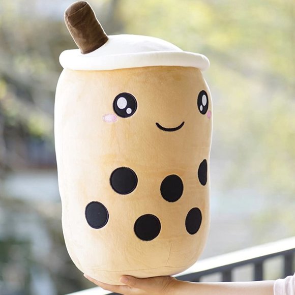 20" Boba Plushie Stuffed Bubble Tea Plushie Cartoon Milk Tea Cup Pillow Cushion - Picture 4 of 4